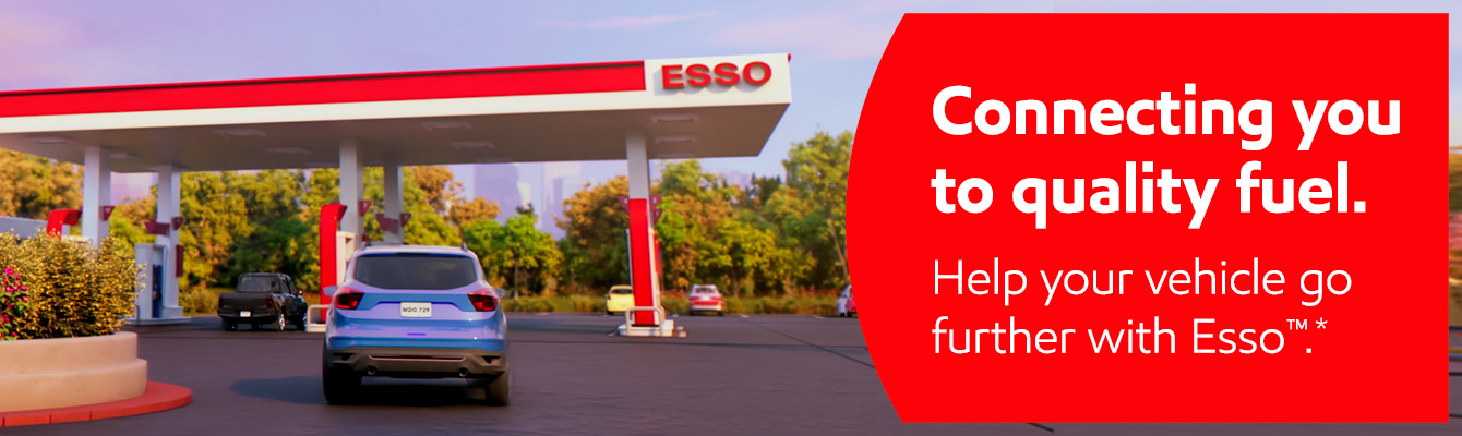 Connecting you to quality fuel. Help your vehicle go further with Esso*.