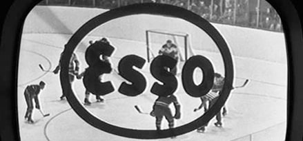 La publicité Bonheur sur la route avec le hockey de Esso