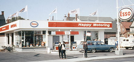 Old Esso gas station