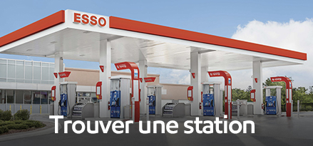 Station Esso avec les mots 