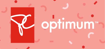 PC Optimum logo on pink background