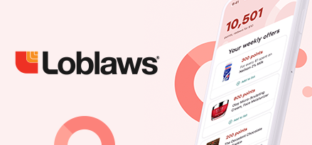 Image of the Loblaws logo and the PC Optimum app