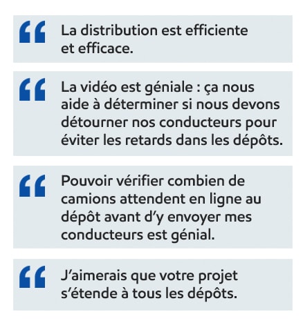 Rétroactions et commentaires de clients